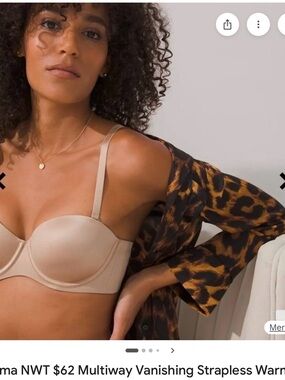 Soma Multiway Vanishing Strapless Bra — Amber Nude